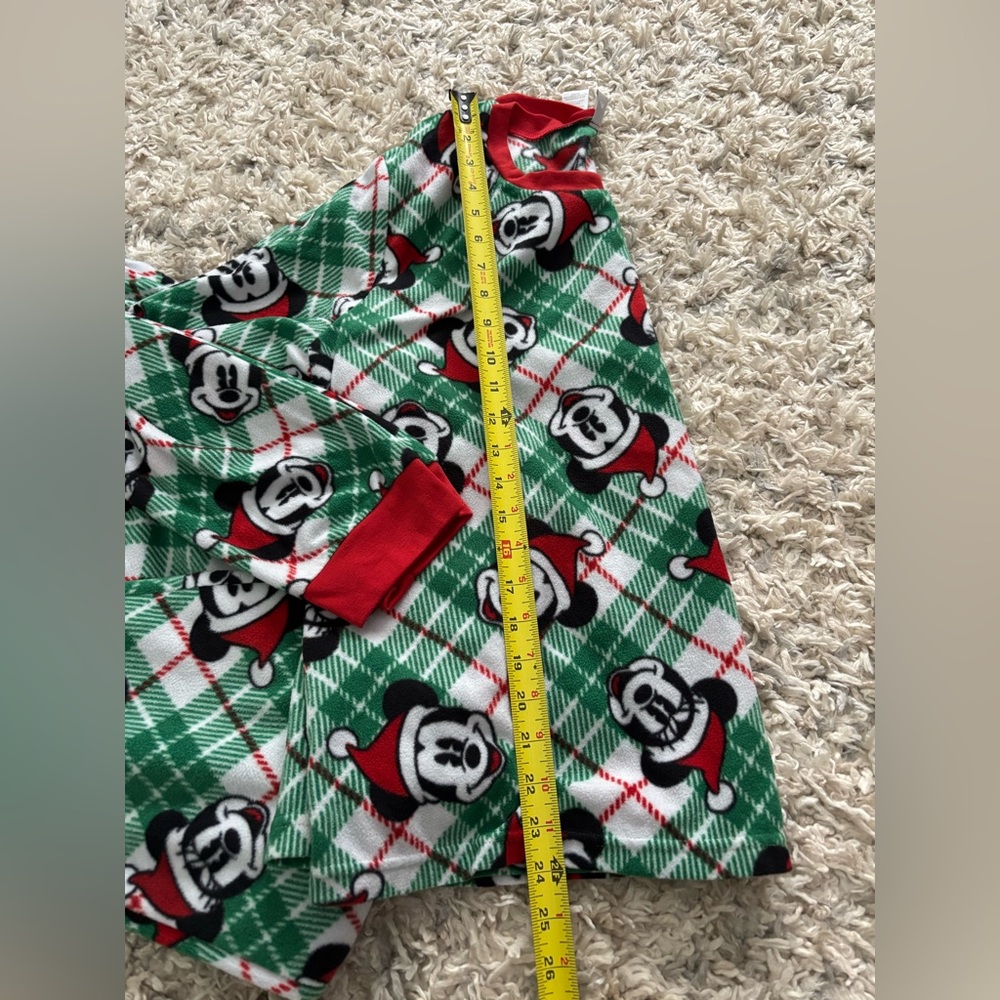 Disney Mickey Mouse Pajama Set Christmas Fleece Unisex Pajamas Size XXL - Picture 3 of 9